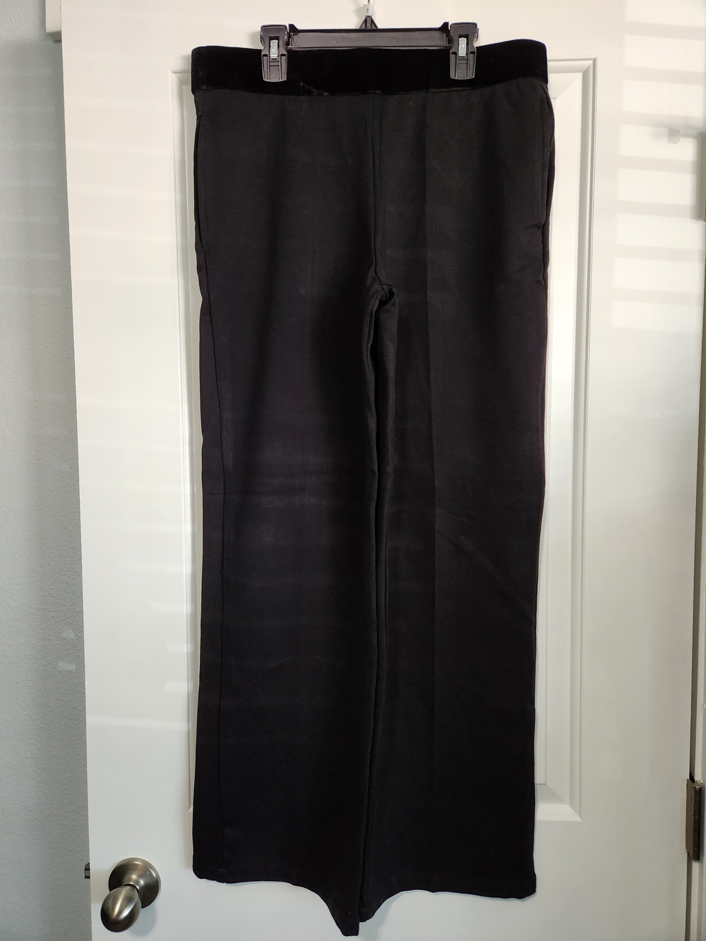 Black Straight-Leg Pants